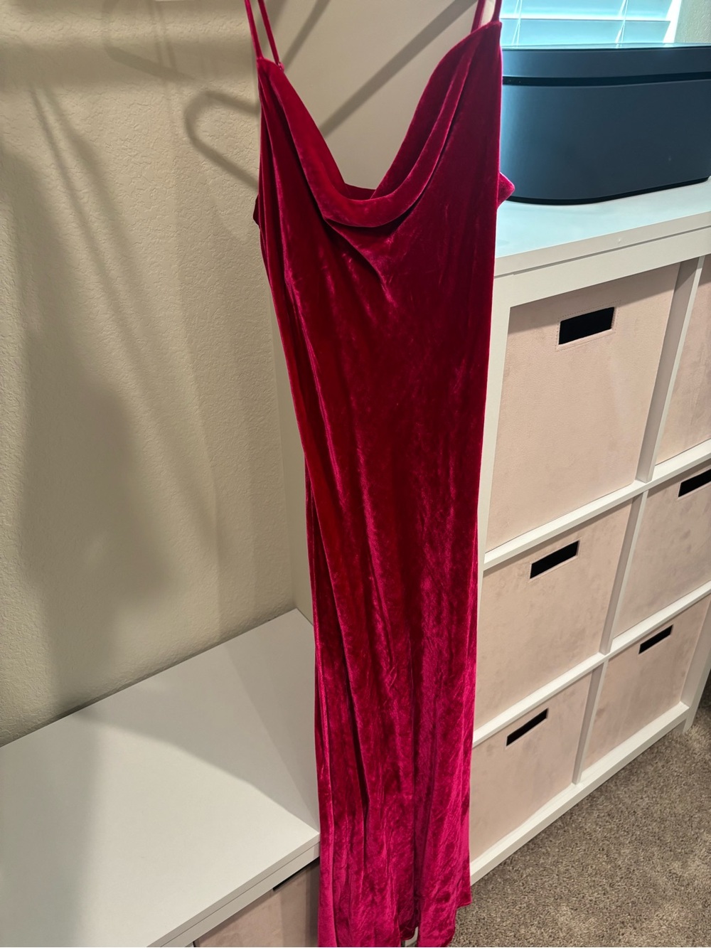 Reformation Salamanca Dress in Rhubarb Velvet - Size 0